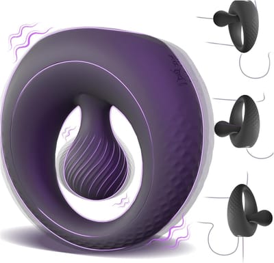 longziming -Perlen-Klitorisstimulator - 360° Verstellbare Perle - Flexibel Medisch Grade Vloeibaar Siliconen - 6 Vibratiemodi - 1 Stuk - Voor Paren - Zwart