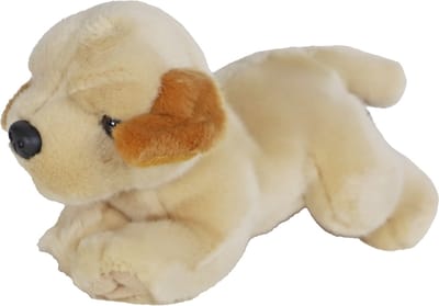 Boony Natural Decoration Pluche Labrador Liggend - Kleur: Blond - 20 cm