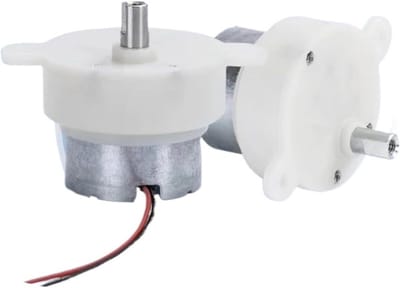 Mini Motor - Transmissiemotor Hobby - Klusjes en Projecten - Stille Werking 5 RPM - 6 Volt - Zilver