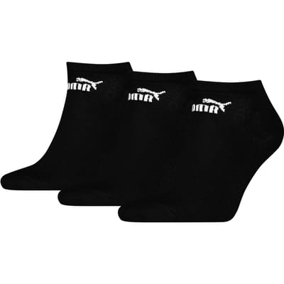 Puma Trainingssokken met logo voor volwassenen (pak van 3) (Zwart)