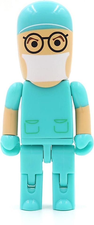 Ulticool USB stick Dokter 8 GB - verpleegkundige - verpleegster geneeskunde nurse anatomie zuster zorg ziekenhuis beterschap - grappige gadgets