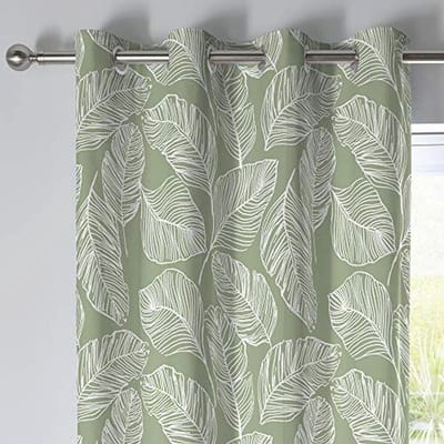 Katoenen Gordijnen met Oogjes - 100 Stuks - Groen - 117 x 137 cm
