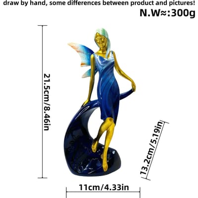 Nouveaux Ornements d'Ange Fille Artisanat Américain en Résine Statue de Salon Décoration de Bureau Meuble à Vin Cadeau