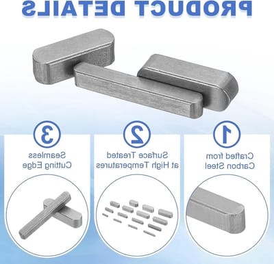 Ronde Veersleutel 18x3x3mm, 5 Stuks van Koolstofstaal voor Mechanische Toepassingen en Bevestigingsmiddelen