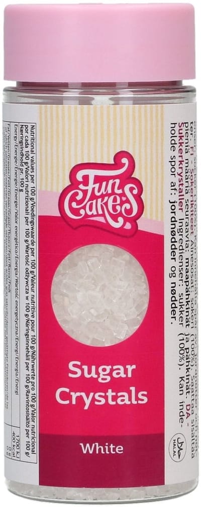 FunCakes Gekleurde Suiker - Suikerparels - Wit - 80g