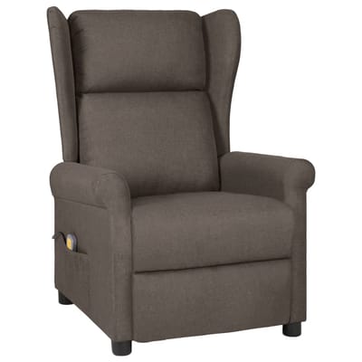 vidaXL - Massagestoel - stof - bruin