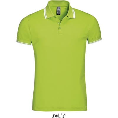SOL'S Men´s Polo Shirt Pasadena L591 - Lime/White - M