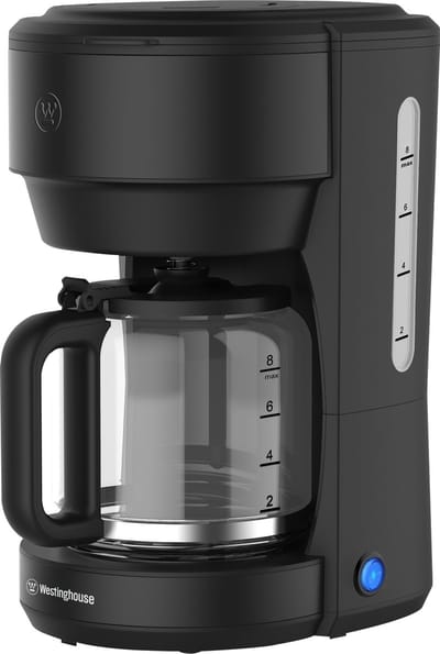 Westinghouse Koffiezetapparaat – Filterkoffie – Glazen Kan – 10 Koppen – Herbruikbare Filter – Filter-koffiezetapparaat – 1000W – Zwart