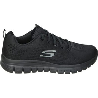 Skechers Sport GRACEFUL GET CONNECTED WIDE FIT Sneakers Damesschoenen Zwart