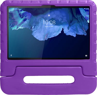 Hoesje - Geschikt voor Lenovo Tab P11 - Kinderhoes Shockproof Bumper - Kidsproof Case - Tablet Hoes - Kinder Hoes Cover - Paars