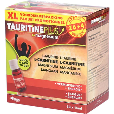 Tauritinepure® Magnesium | Taurine – L-carnitine - Mangaan 30x15 Ampoules