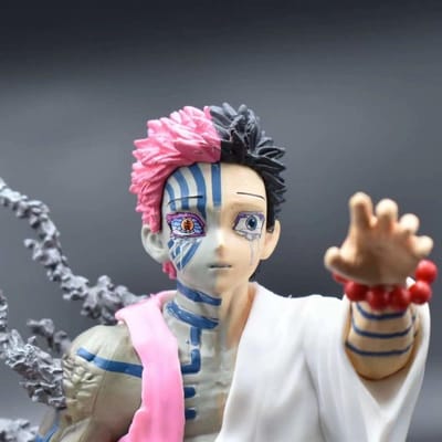 Demon Slayer Douze Lunes Démoniaques Akaza Confession Avant la Mort Figurine Forme Mi-Humaine Mi-Démon Cadeau Surprise gray