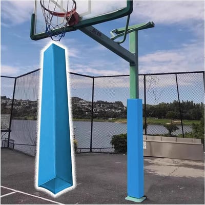 Heavy Duty Basketbalhoepelbekleding voor vierkante stokken - zelfklevende paalafdekking voor parkeergarage en kelderbescherming