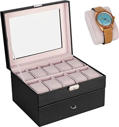 Horlogedoos \ horloge opbergbox | kijkdoos | horlogedoos | Horlogekist - watch box jewelry box