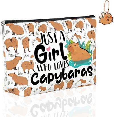 Cosensi - Dailygoods - Capybara Make-up Tas met Charm Accessoires