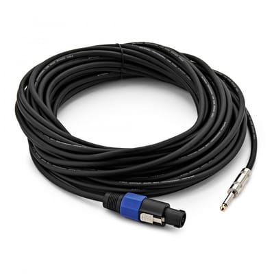 Essentials 2-polige NL4 naar Jackkabel, 20 m