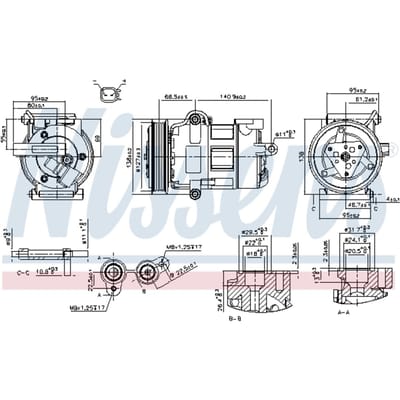 Compressor airconditioning NISSENS 890698