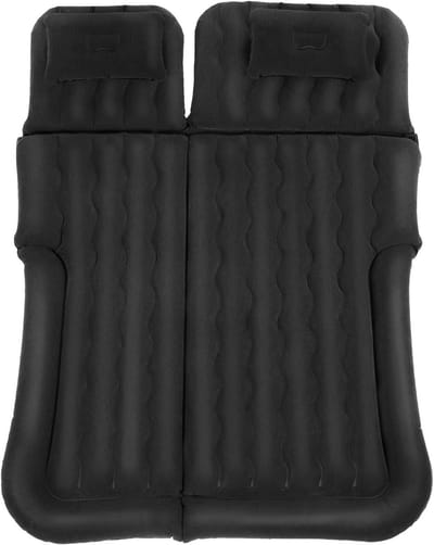 Automatras Luchtbed - Auto Matras Kamperen - Reizen en Kamperen - Opvouwbaar 6 Kamers - 1.7 x 1.2 m - Zwart