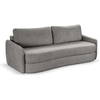 Grijze Diana 3-zits sofa bed - Moderne slaapbank met tekstiel - 108x230x93cm