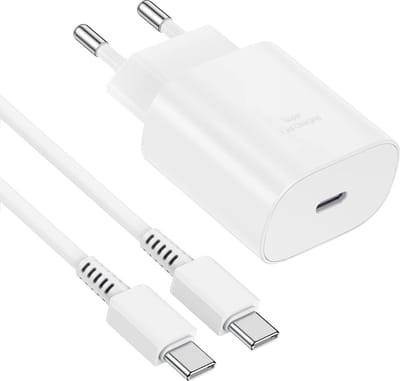 USB C naar USB C Kabel met USB C Adapter - 30W - Voor GSM, Tablet, Telefoon, Smartphone, Powerbank