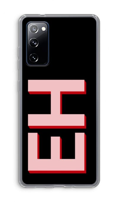 Gepersonaliseerd - Case Company® - Hoesje geschikt voor Samsung Galaxy S20 FE / S20 FE 5G hoesje - Monogram - Soft Cover Telefoonhoesje - Bescherming aan alle Kanten en Schermrand