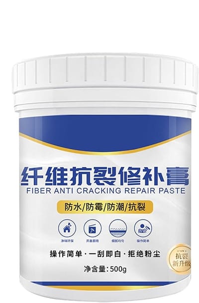 Muur Reparatie Pasta - Scheurvuller Gips - Gaten Dichten - Waterdicht & Sterke Hechting - 500g - Wit