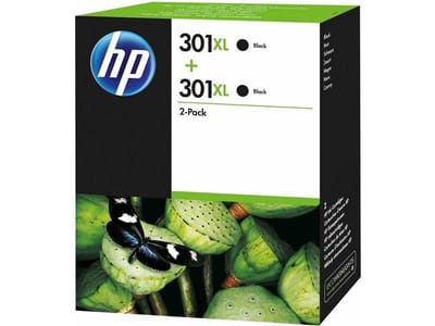 HP 301XL (D8J45AE) Inktcartridge 2x Zwart Hoge capaciteit - Multipack