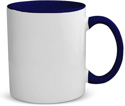 Nevolis® 330ml (11oz) Duo Color Mok Donker Blauw – Perfect voor Personalisatie