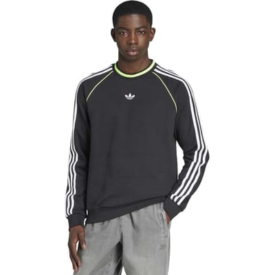 Adidas Unisex Originals  Adicolor Piping Crew Neck Black Taglia: XS | Maglioni a maglia Outlet | Unisex | Nero