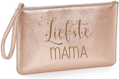 Toilettas leerlook cadeau Liefste mama-rose gold-cadeau kerst-verjaardag-moederdag