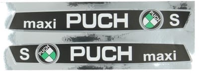 Stickerset Puch Maxi s zwart wit