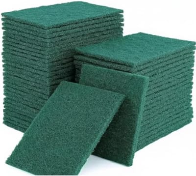 Sponzen, groen, 10 x 15 cm, set van 30, extra absorberend en robuust, reinigingspads voor keuken en gastronomie, XXL voorraadverpakking