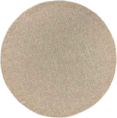Mia’s Teppiche Soil - Robuust In- en Outdoor vloerkleed, natuurlijk jute-look, weerbestendig, geschikt voor terras en tuin, 120 cm rond