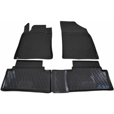 Tapis De Sol En Caoutchouc 3D - J&J AUTOMOTIVE - Peugeot 508 2011-2018 - Noir - Sur Mesure - Antidérapant noir