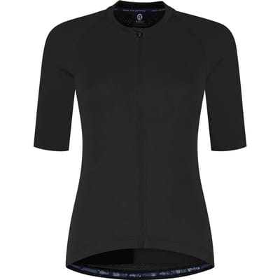 Rogelli Essential II Dames Korte Mouw Fietsshirt - Lange Rits - Zwart