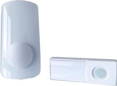 Draadloze Deurbel Set met Naambordje en LED Flitslicht - Werkt op Batterijen