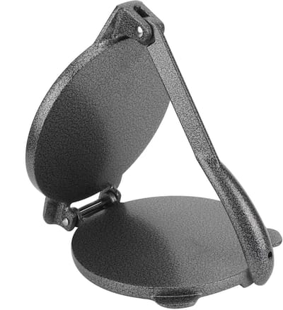 Dailygoods- Maistortilla-pers met anti-aanbaklaag - Gietijzeren Tortilla-machine - Multifunctioneel apparaat - 16,5 cm diameter - Eenvoudig te reinigen - Duurzaam en krachtig - Tortillamaker
