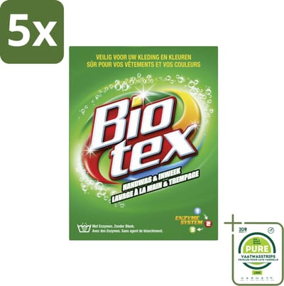 5 x Biotex Handwas & Inweek Poeder 720 gr - Grootverpakking - Biotex - Waspoeder - Handwas - Inweek - Biologisch