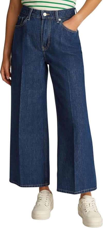 Tommy Hilfiger | Jeans wide leg | 7/8 lengte | Mid blue | Maat 28