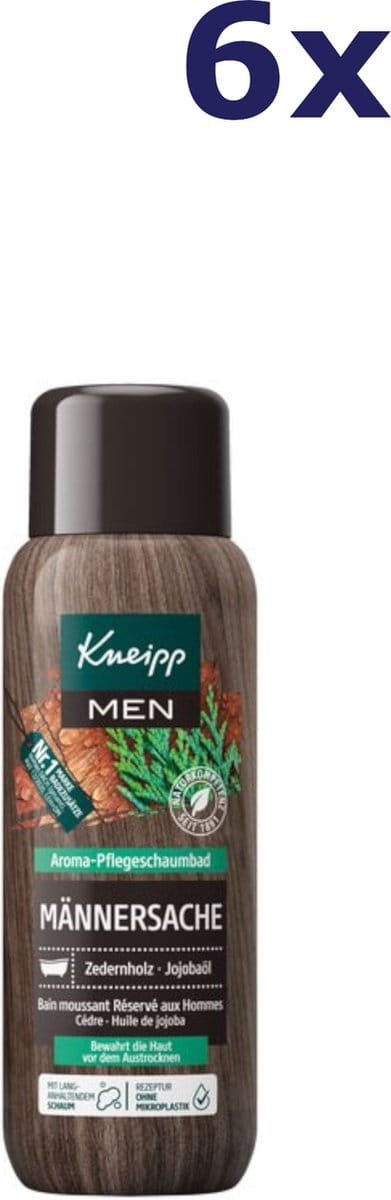 6x Kneipp Aroma badschuim mannending 400 ml