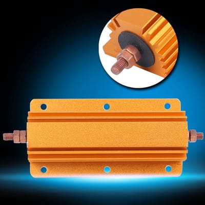 Allecto - Aluminium Weerstand - 200W 8 Ohm - Duurzaam en Praktisch - 14,5 x 8 x 4,6 cm - Professionele Elektrische Benodigdheden - Geschikt voor In...