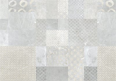 Fotobehangkoning - Behang - Vliesbehang - Fotobehang Tegels - Geometrie - Tiles - 150 x 105 cm