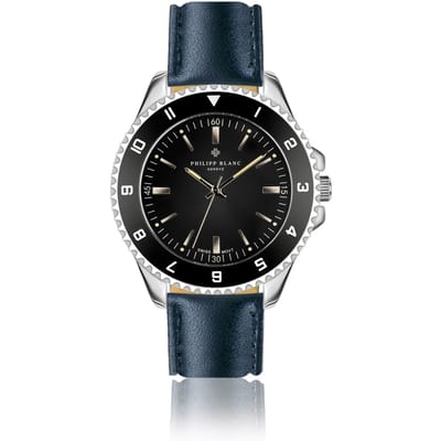Lederen horloge Philipp Blanc Avenches