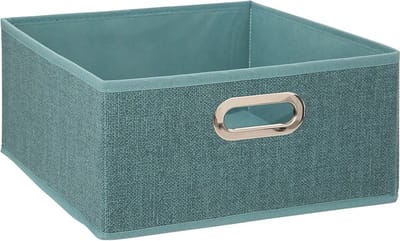 5Five Opbergmand petrol blauw - 31 x 31 x 15 cm (M) - Opvouwbaar