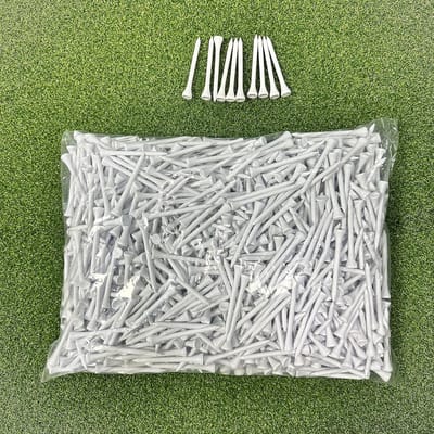 Houten Golf Tees 70mm Biologisch Afbreekbaar - Pak van 1000 Stuks