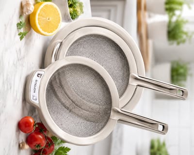 Sunplast SC-369 - CULINA Vergiet Set 3-delig – Keuken Zeef Set 29,5 / 33 / 37,5 cm –Mulltikleur Kunststof Vergieten voor Pasta, Groenten en Fruit