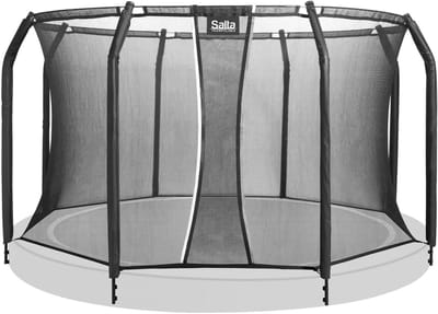 Trampoline Veiligheidsnet - Veiligheidskooi - Buiten spelen - Zelfsluitende ingang - 427 cm - Zwart