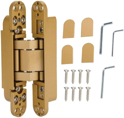 Dailygoods- Deurscharnieren 3D Verstelbaar - Verborgen Scharnier - 180 Graden Openingshoek - Zinklegering - Slijtvast - Tot 40kg Lading