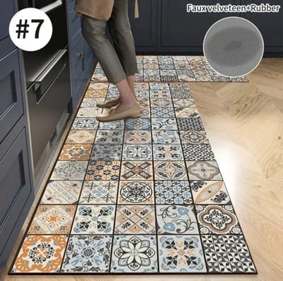 Antislip Keukenmat van Diatomiet – Super Absorberende Vloermat (40x120 cm) voor Keuken, Woonkamer, Entree en Deurmat – Lange Vloerkleed, Waterdichte Vloermat, Moderne en Duurzame Vloerbedekking