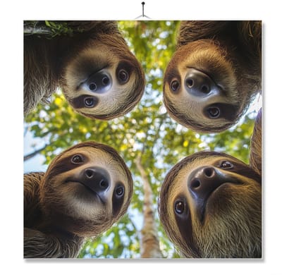 Tegel Met Opdruk | Otters | Cadeau | Inclusief Geschenkdoos | Standaard | Ophangsysteem